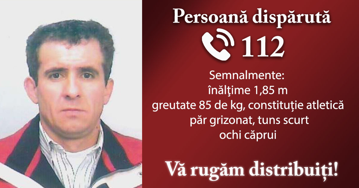 FOTO. Sătmărean dispărut fără urmă! A pornit spre casă, dar nu mai este de găsit