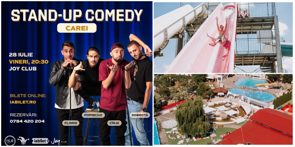 Distracție cât cuprinde la Ștrandul Joy din Carei. Și un super stand up comedy
