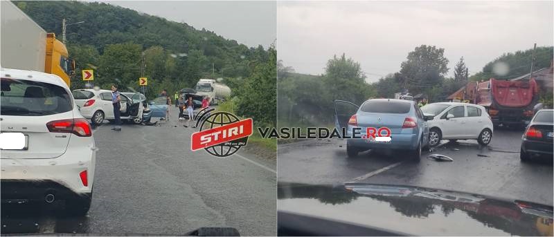 VIDEO. Impact violent între două autoturisme, pe DN1C Baia Mare – Satu Mare