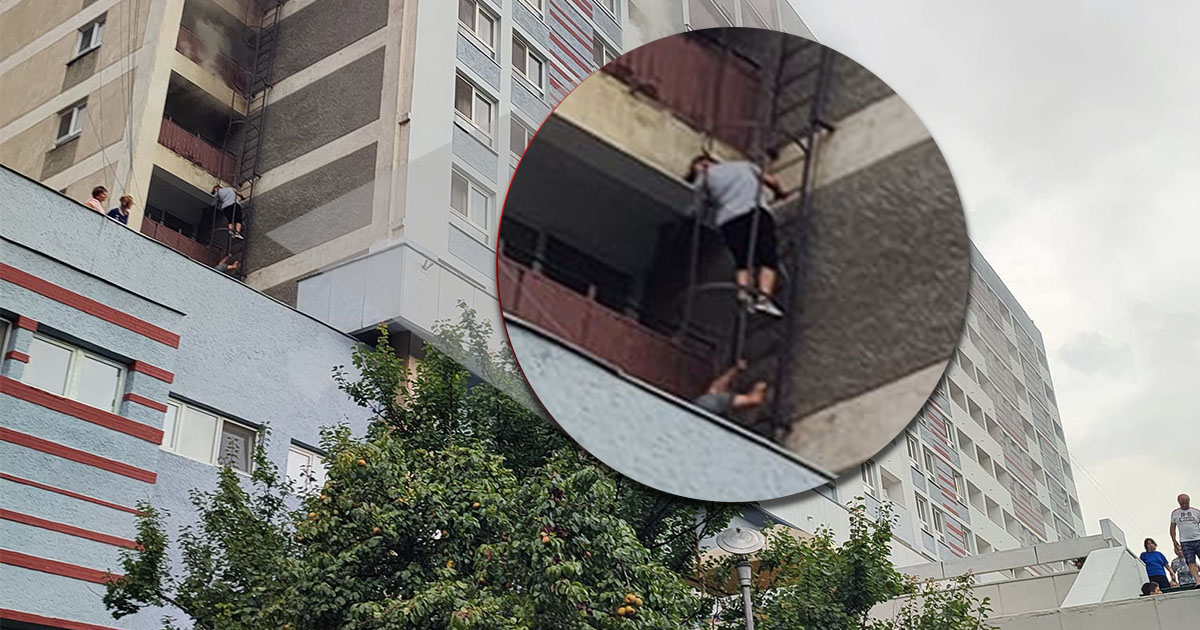 FOTO/VIDEO. Incendiu violent la un hotel din Băile Felix. Turiștii au ieșit prin balcoane, pe scările de incendiu