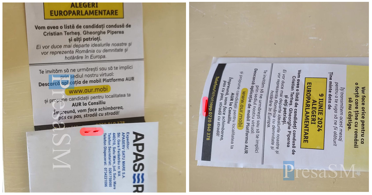 FOTO. Apaserv, controlat de UDMR, ”face” campanie pentru AUR. Cum a fost posibil?!