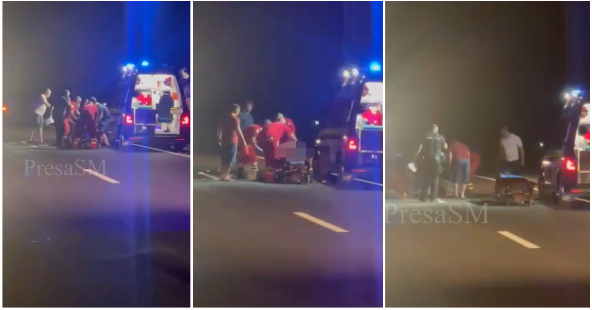 FOTO/VIDEO. Accident foarte grav la limită de județ! Bărbat lovit de o mașină, pe DN19