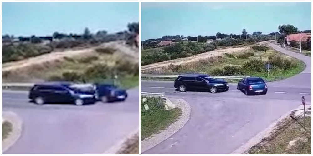 VIDEO. Accident rutier surprins LIVE în județul Satu Mare