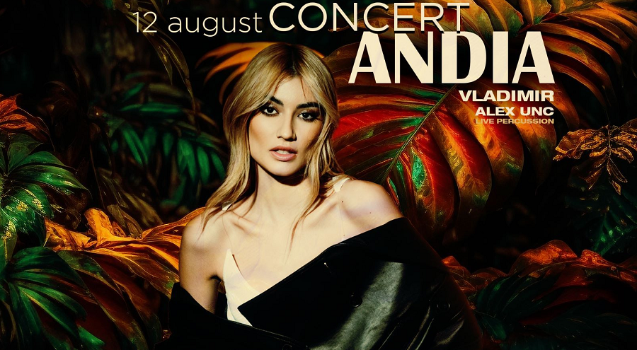 Andia, în concert la Joy Club Carei! Un nou spectacol de zile mari în incinta ștrandului