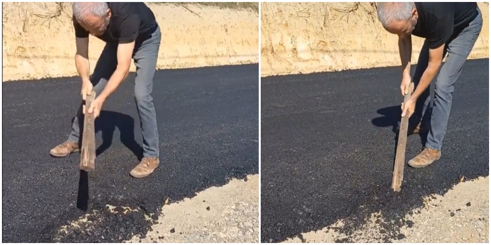 VIDEO. Drum care se sparge cu o botă, în județul Satu Mare! Localnicii ies la protest