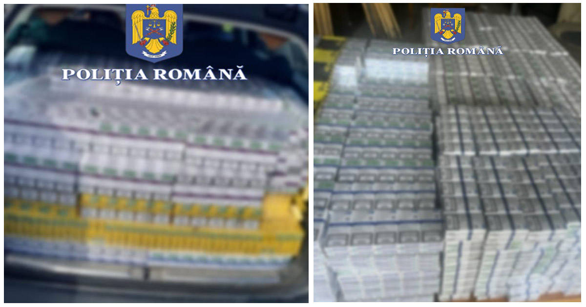 FOTO. Sătmăreancă contrabandistă. Prinsă transportând cu mașina o mare cantitate de țigări