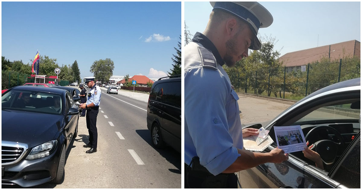 Polițiștii și RAR, razie într-o localitate din Satu Mare. Zeci de șoferi trași pe dreapta, amenzi de mii de lei