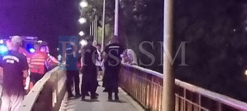 FOTO. Tânăr salvat de o sătmăreancă, pe podul Decebal. L-a convins să renunțe la gestul necugetat