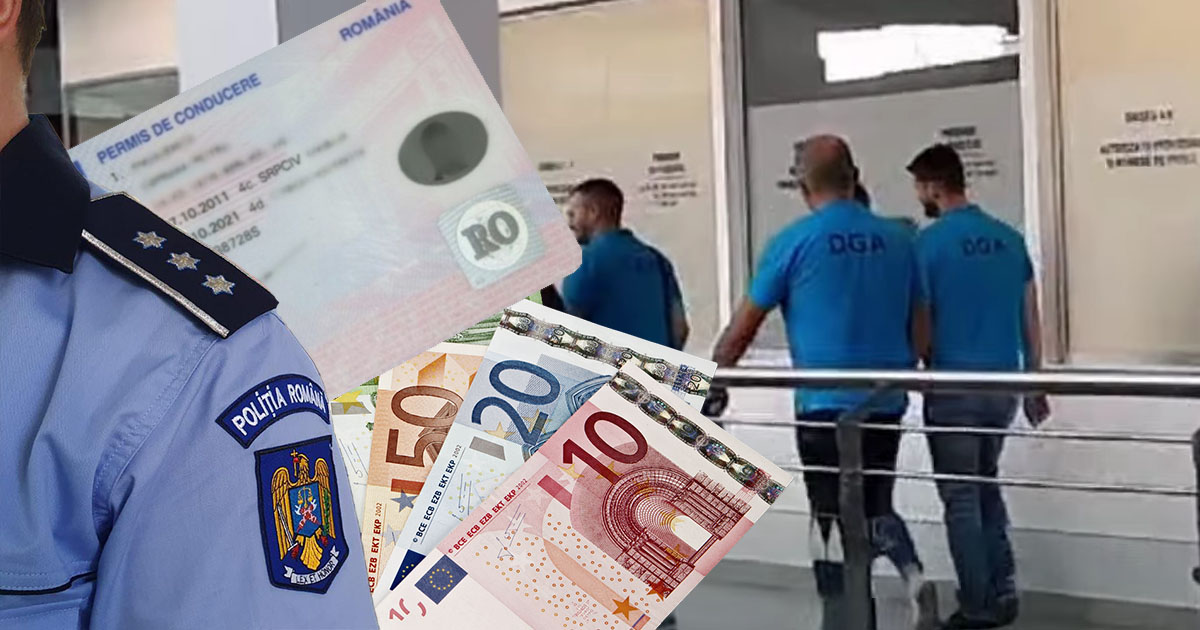 VIDEO. Mită pentru permise. Percheziții într-un județ din vestul țării. Cât spun procurorii că costa un permis de conducere