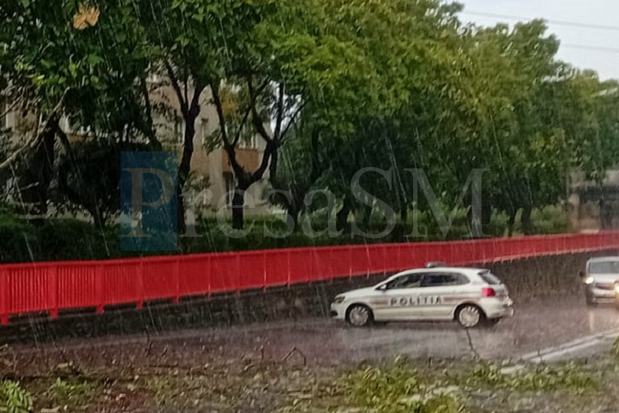 Sătmărean salvat de polițiști. Supărat pe soție, s-a urcat pe pasarela CFR din Soarelui