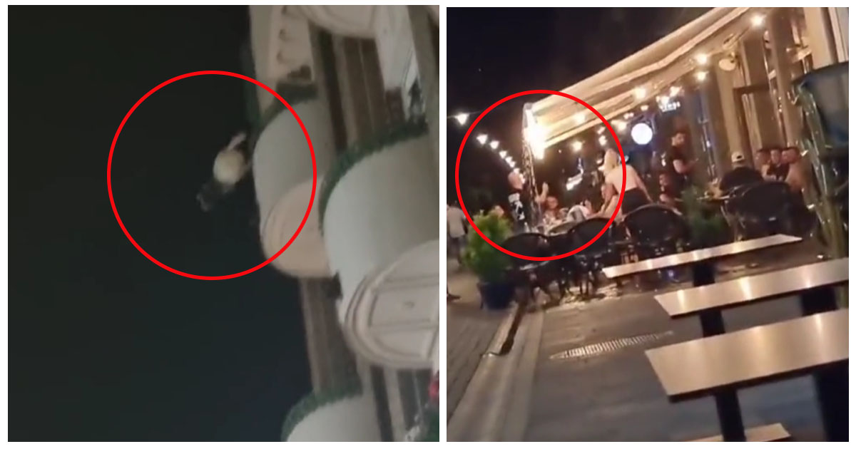 VIDEO. Distracția la terasă s-a lăsat cu un duș rece pentru niște petrecăreți din județul vecin