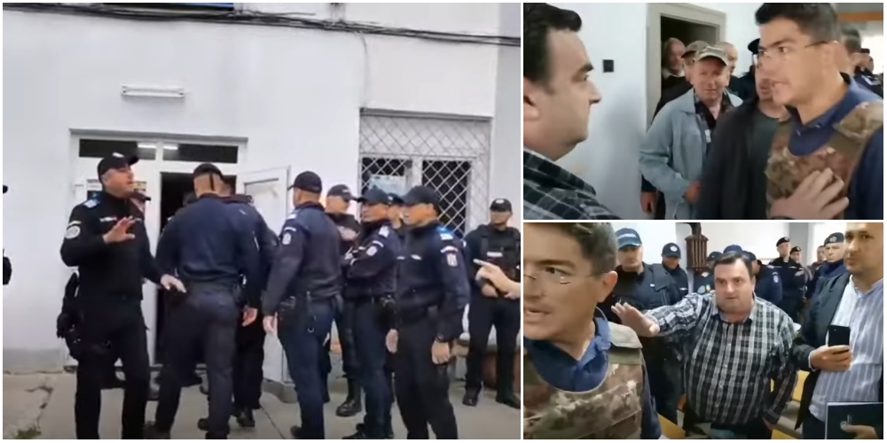 VIDEO. Unde s-a ajuns! Zeci de oameni au intrat cu forța în Poliția din județul vecin. ”Vreți război?!”