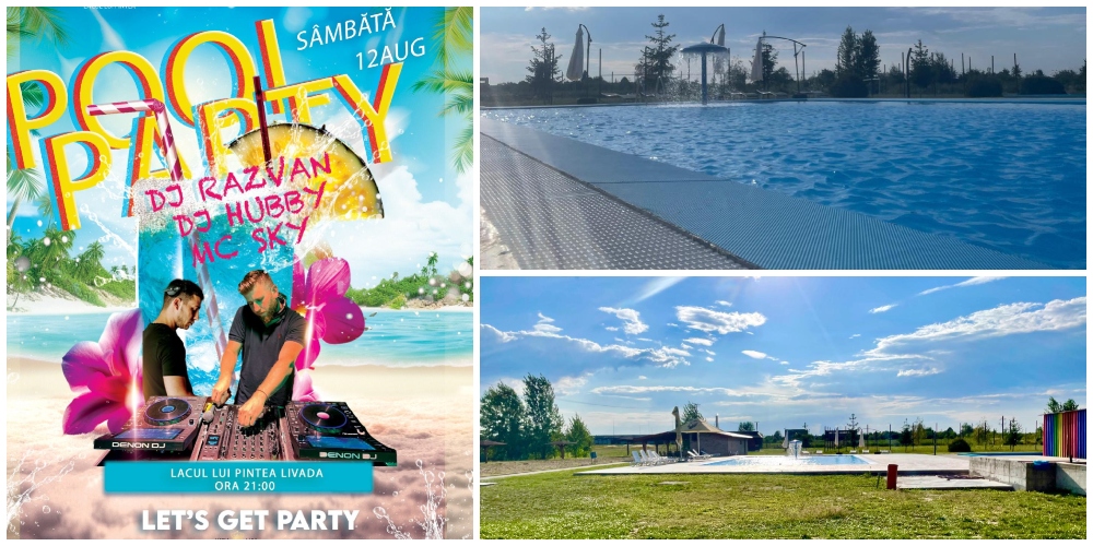 Pool Party de neuitat în județ: Baie în piscină, focuri de artificii, picturi pe față și super efecte de lumini
