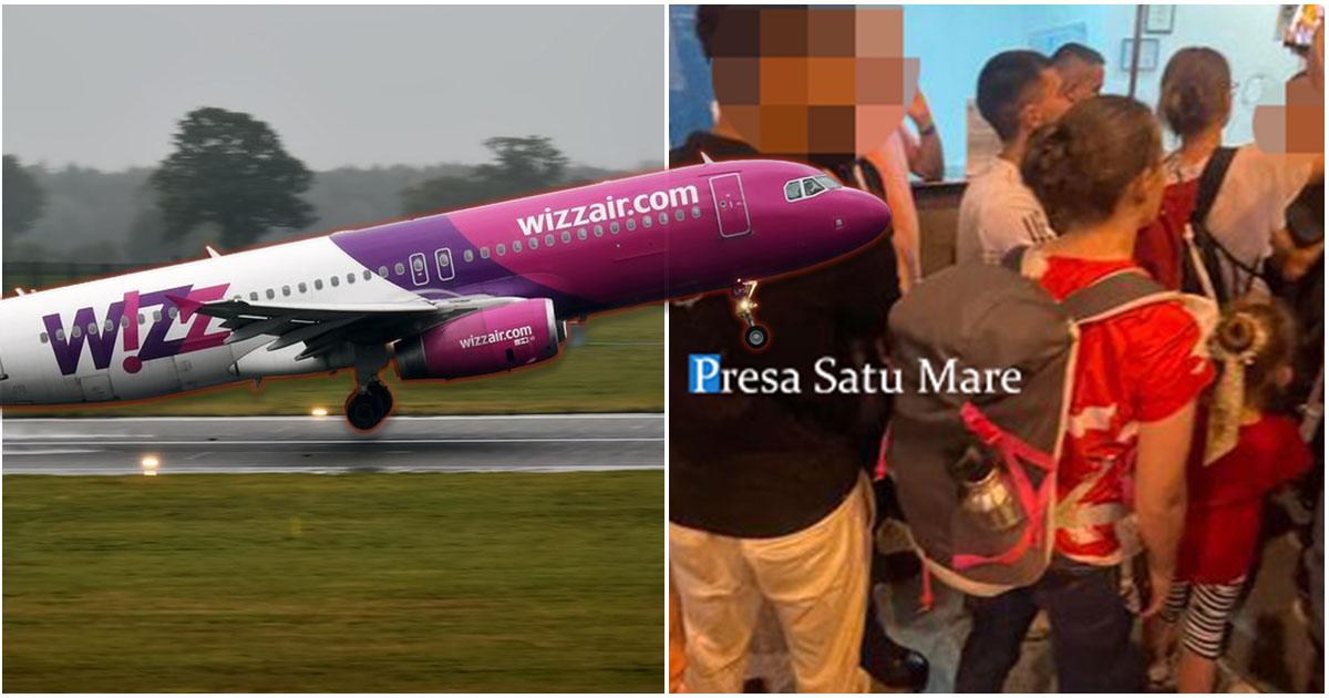 FOTO. WizzAir a lăsat ”în aer” sute de persoane. Sătmăreni lăsați pe drumuri