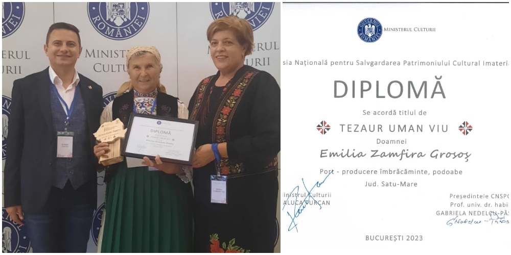 RECUNOȘTINȚĂ. Emilia Zamfira Grosoș din Soconzel, sufletul costumului popular codrenesc