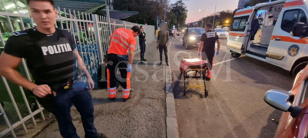 FOTO. Bărbat bătut în plină stradă, lângă Piața Someș. Lăsat inconștient, nimeni nu a intervenit!