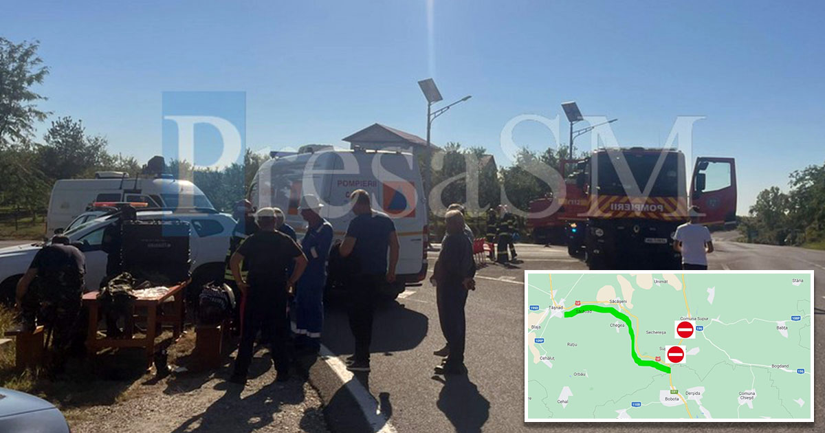 HARTĂ. S-a deschis circulația pe tronsonul Tășnad-Zalău. DN19A în continuare închis, la Supuru de Sus