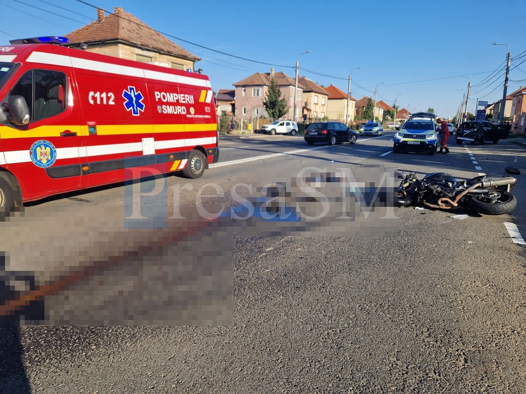 FOTO. O nouă DRAMĂ în Satu Mare: a murit și tânăra (18 ani), victimă în accidentul de motocicletă