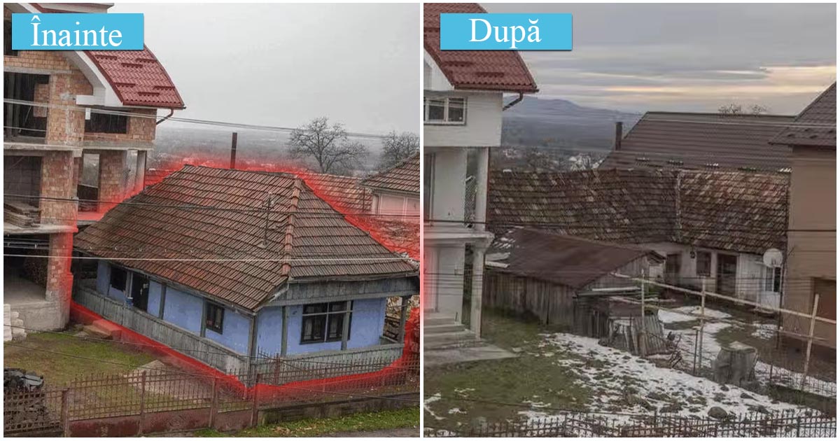 VIDEO. Casă tradițională din Oaș, înghițită de vila nepoților. Mândrie și beton