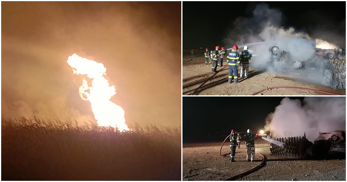 FOTO/VIDEO. Tragedie în țară. Patru morți după explozia de la o magistrală de gaz. Alte cinci persoane au fost rănite