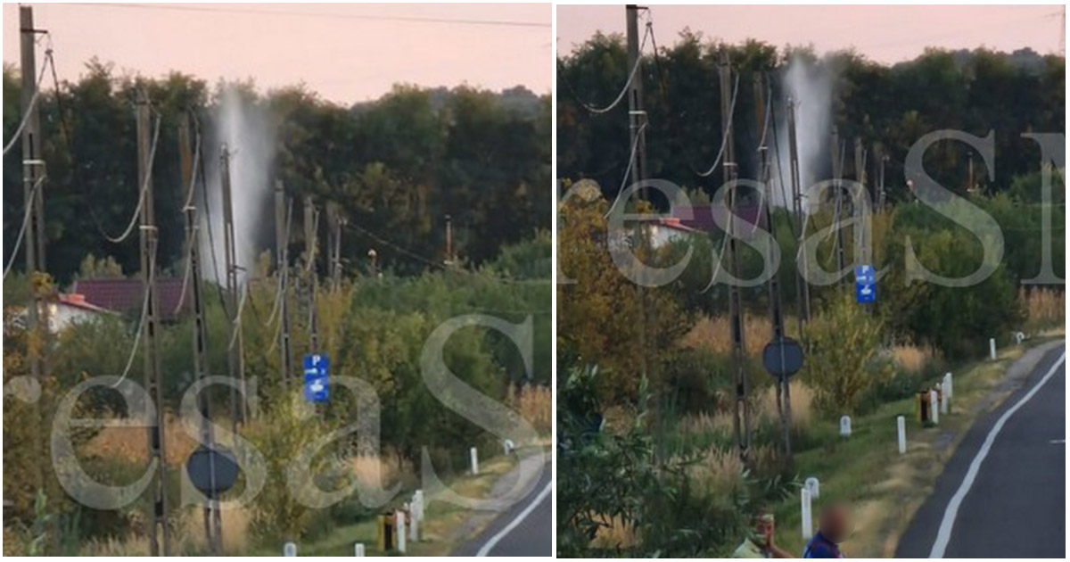 FOTO/VIDEO. Pontențial pericol de explozie în județ, lângă o stație de combustibil. Mesaj RO-ALERT