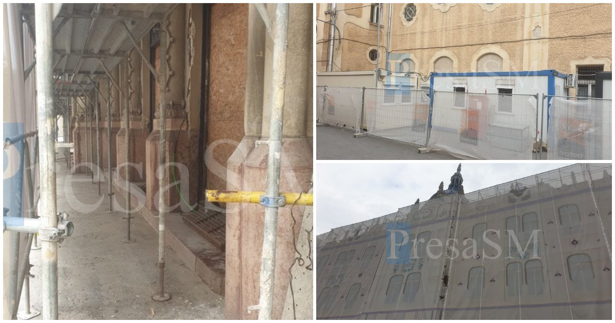 FOTO. Încep lucrările de reabilitare a Hotelui Dacia. Zeci de milioane de euro vor fi investiți