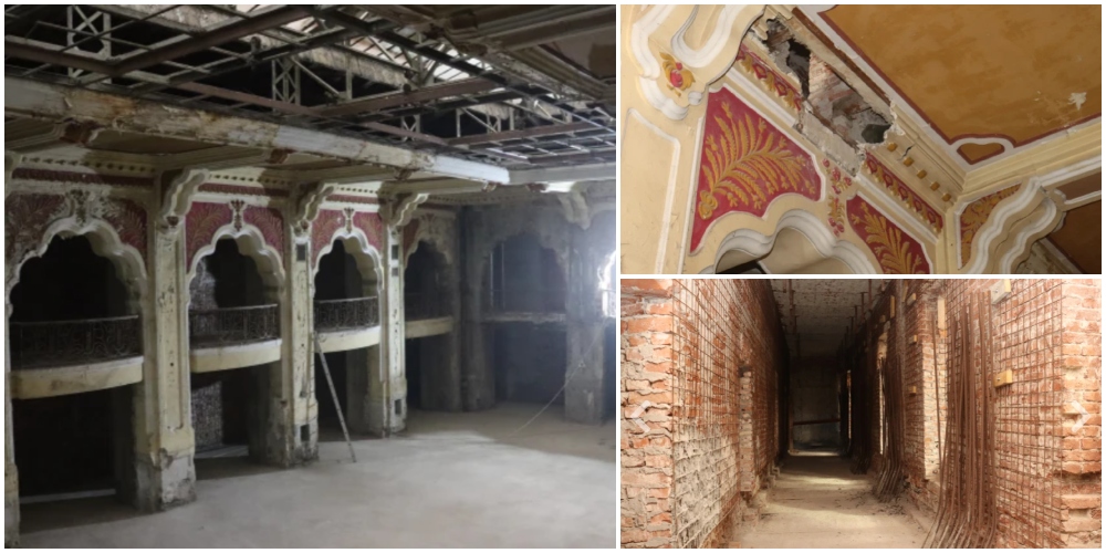 FOTO. Imagini din interiorul Hotelului Dacia. Au început lucrările, ce probleme s-au găsit