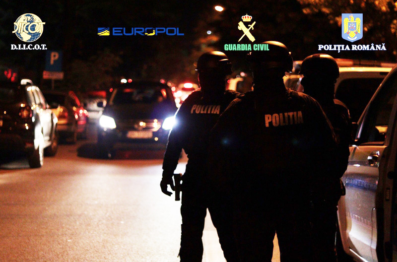 FOTO/VIDEO. Mascații sătmăreni, trimiși să ajute la destructurarea unui grup de traficanți de arme