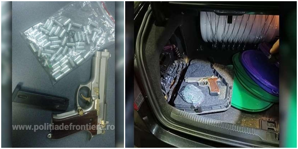 FOTO. Un puștan, care a văzut prea multe filme, a intrat cu arma în Vama Petea