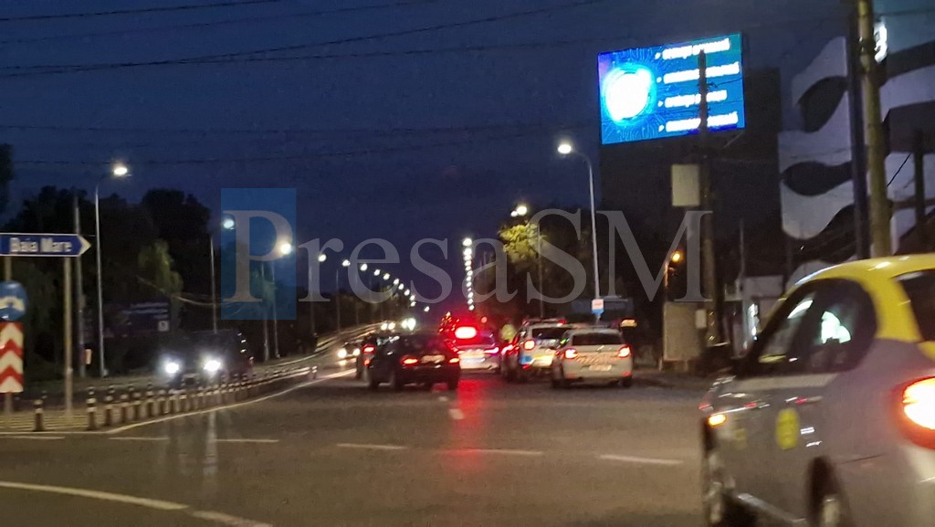 FOTO/VIDEO. Accident cu victimă în sensul de la Burdea. Au intervenit mai multe echipaje ale Poliției Satu Mare