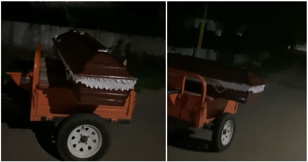 VIDEO. Se întâmplă în România. Și-a ucis unchiul, apoi la plimbat cu sicriul pe stradă