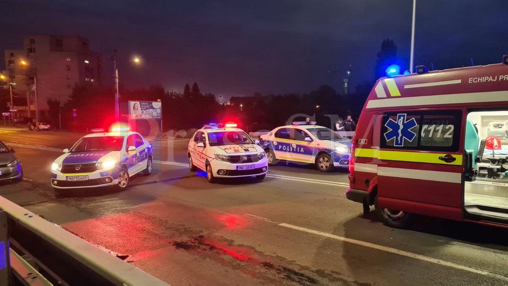 Un tânăr beat a provocat un accident în municipiul Satu Mare, în zona Podului Decebal