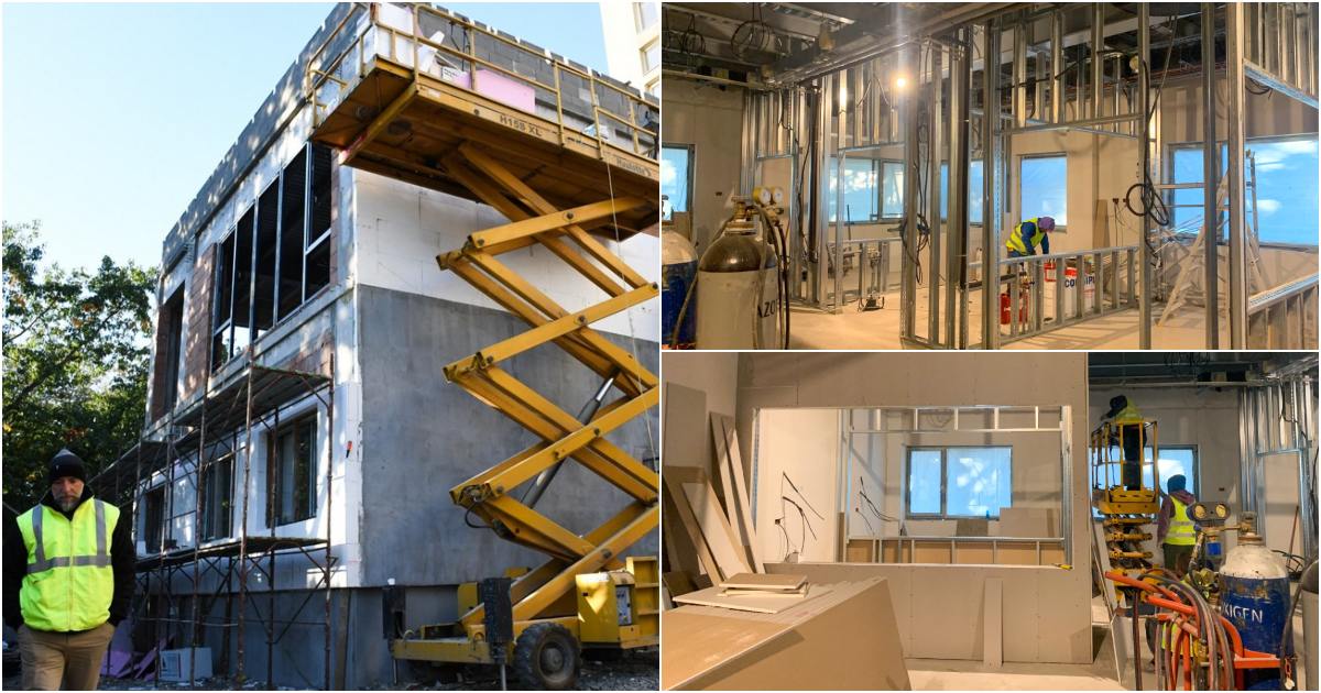 FOTO. Se grăbesc să termine noua clădire de la Urgențe. Anul viitor pacienții UPU vor avea parte de condiții mai bune