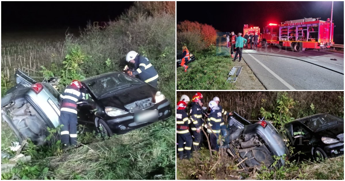 FOTO/VIDEO. Cinci răniți, o tânără resuscitată, după accidentul grav din Satu Mare. Ce spune unul dintre șoferii implicați