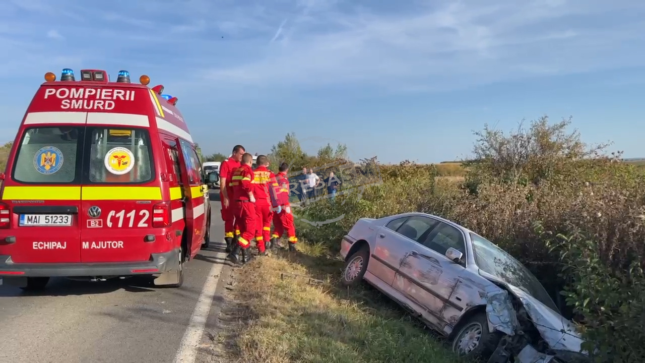 OAȘ. A băut alcool la socrii și a ajuns cu mașina doar până-n șanț, cu iubită cu tot