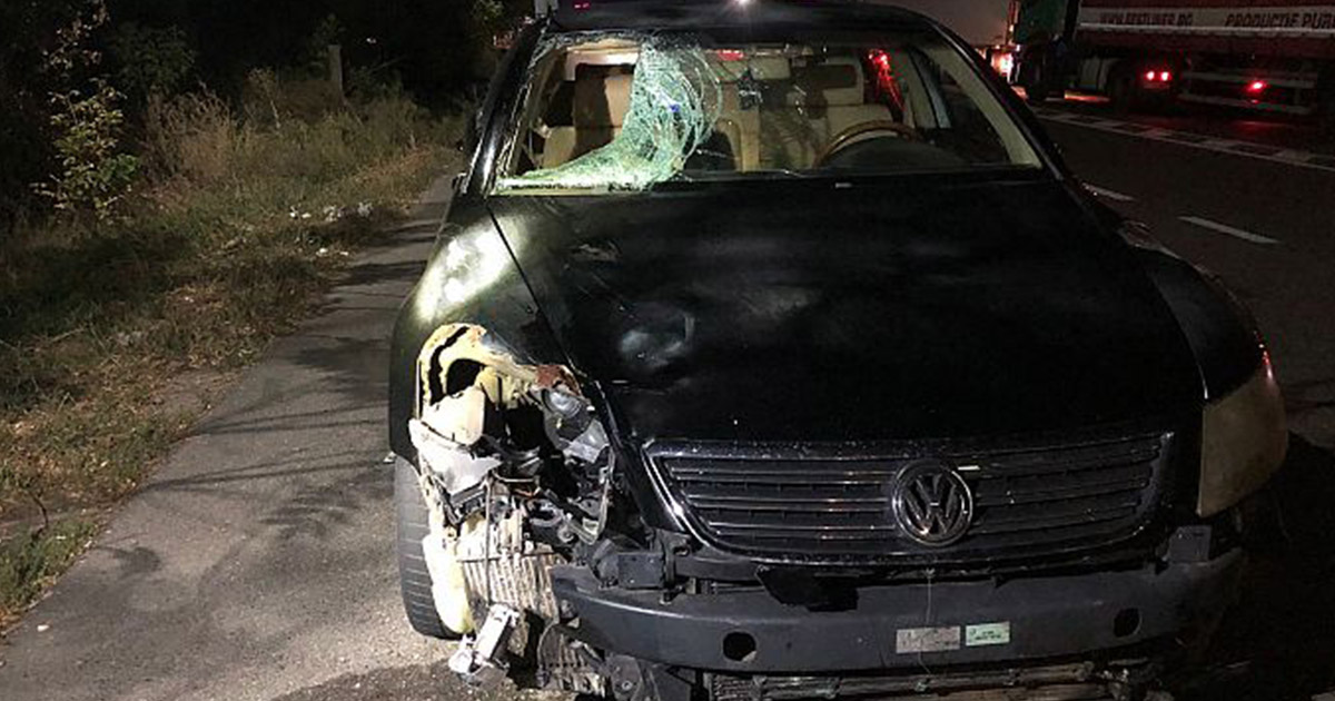 FOTO/VIDEO. Accident cumplit în țară. Un tânăr șofer a lovit mortal un pieton și a fugit. Apoi a mai lovit două persoane, una a murit