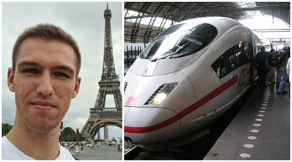 FOTO. Sătmăreanul care a călătorit o lună gratis cu trenul, prin Europa