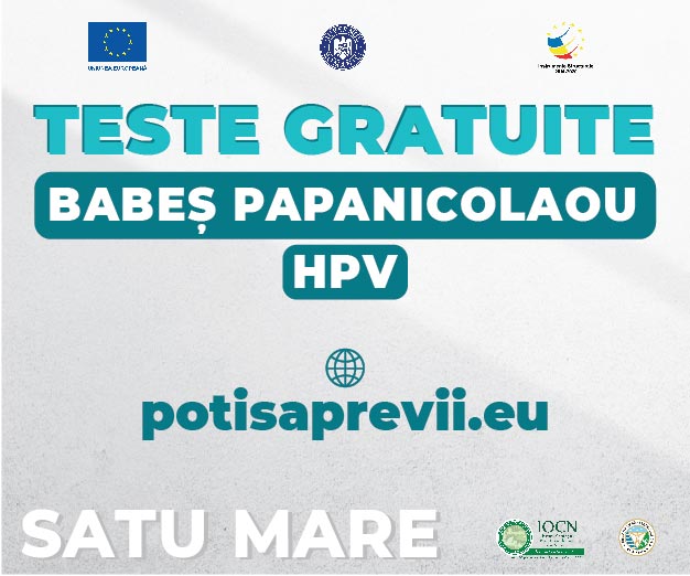 Teste gratuite Babeș-Papanicolaou și HPV în SATU MARE. Un test de 5 minute pentru 5 ani de liniște