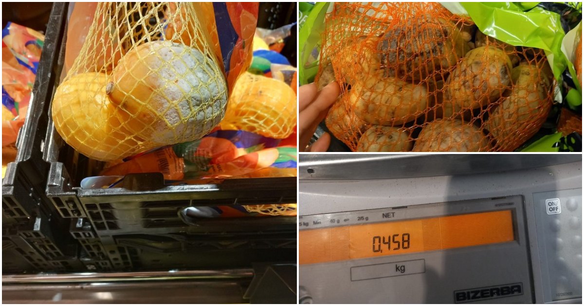 FOTO. Amendă de zeci de mii de lei pentru un supermarket din județ. Lămâi și cartofi cu pete de mucegai
