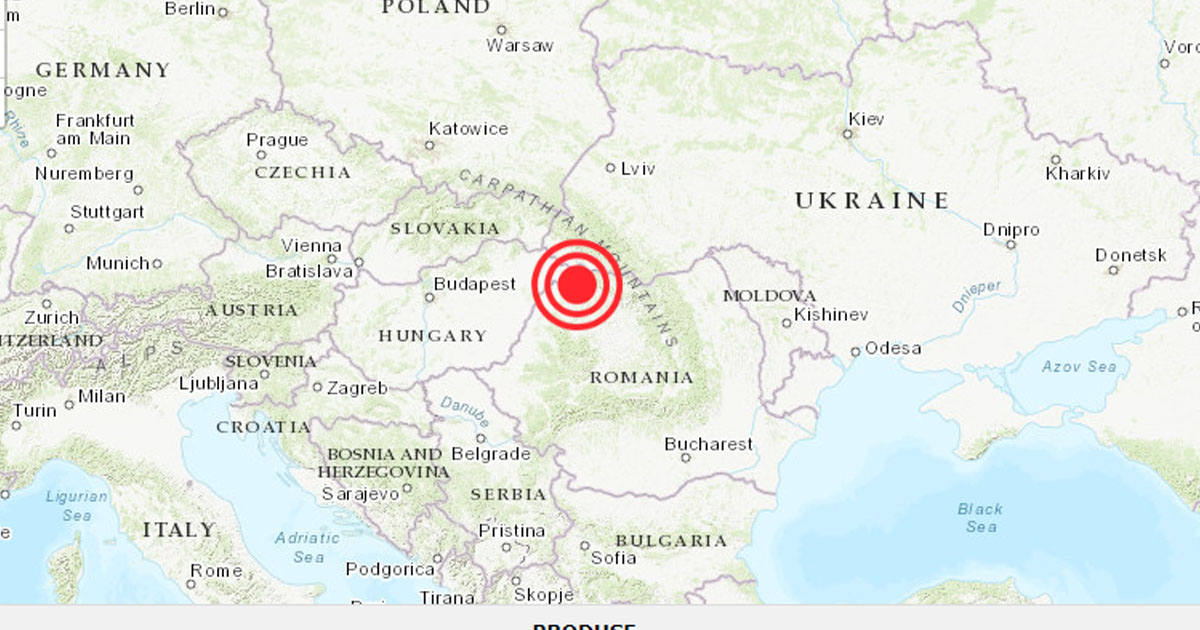 INFP: Cutremur slab la câțiva kilometri de municipiul Satu Mare