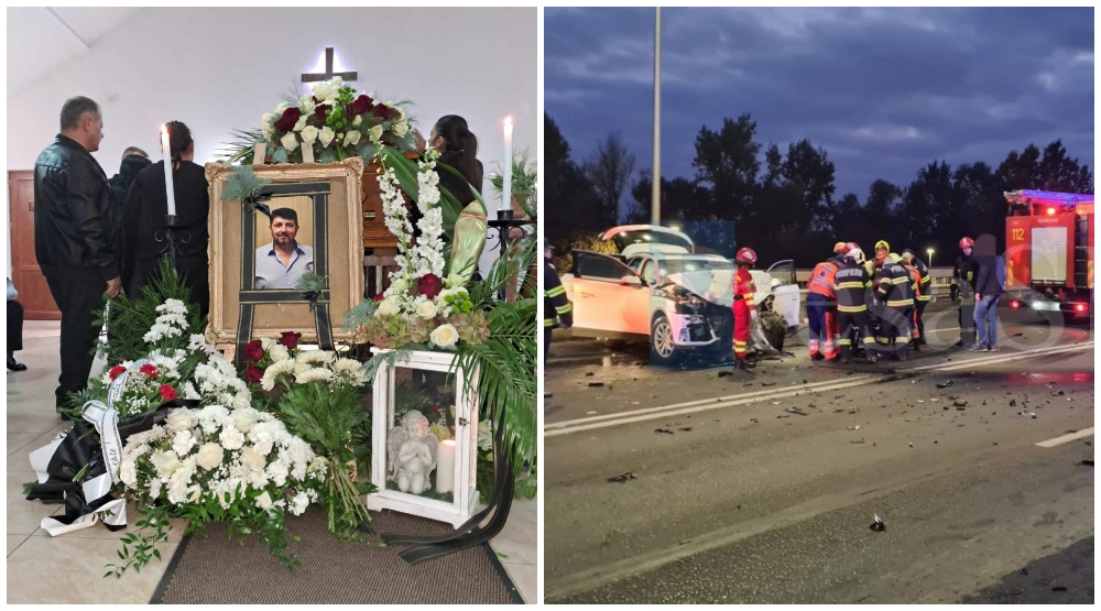 FOTO/VIDEO. Ghiță, șoferul nevinovat ucis pe Podul Decebal, condus pe ultimul drum. Odihnă veșnică!
