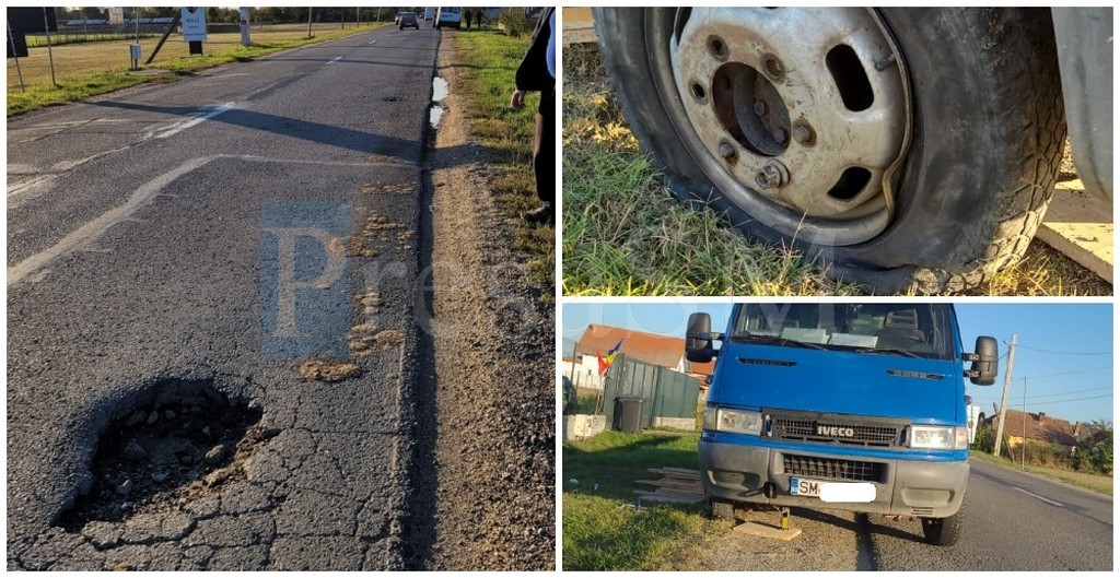 Un sătmărean a dat în judecată Consiliul Județean după ce și-a distrus mașina într-o groapă