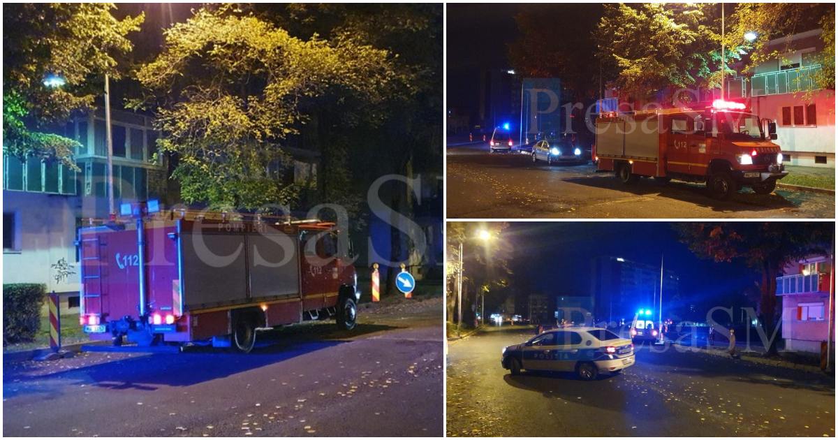 FOTO/VIDEO. Intervenție dramatică în Micro 17. Femeie salvată de pe un bloc