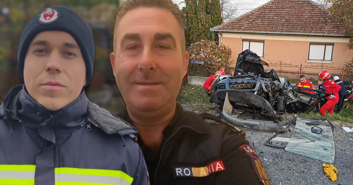 EROI în timpul liber. David și Sorin au ajutat 5 victime după accidentul din Ciuperceni