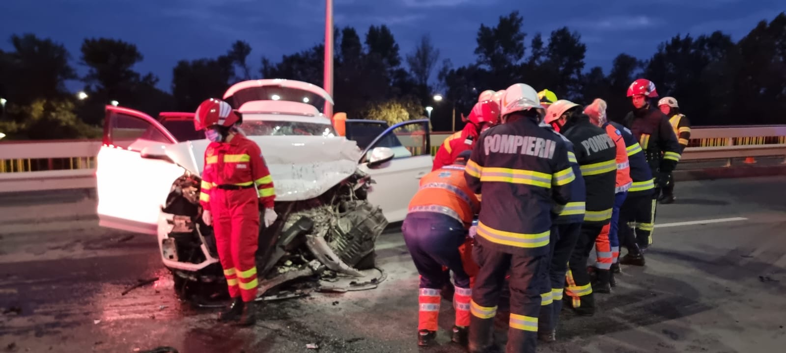 FOTO/VIDEO. Șoferul nevinovat a murit! Un alt șofer beat l-a izbit în plin, pe Podul Decebal