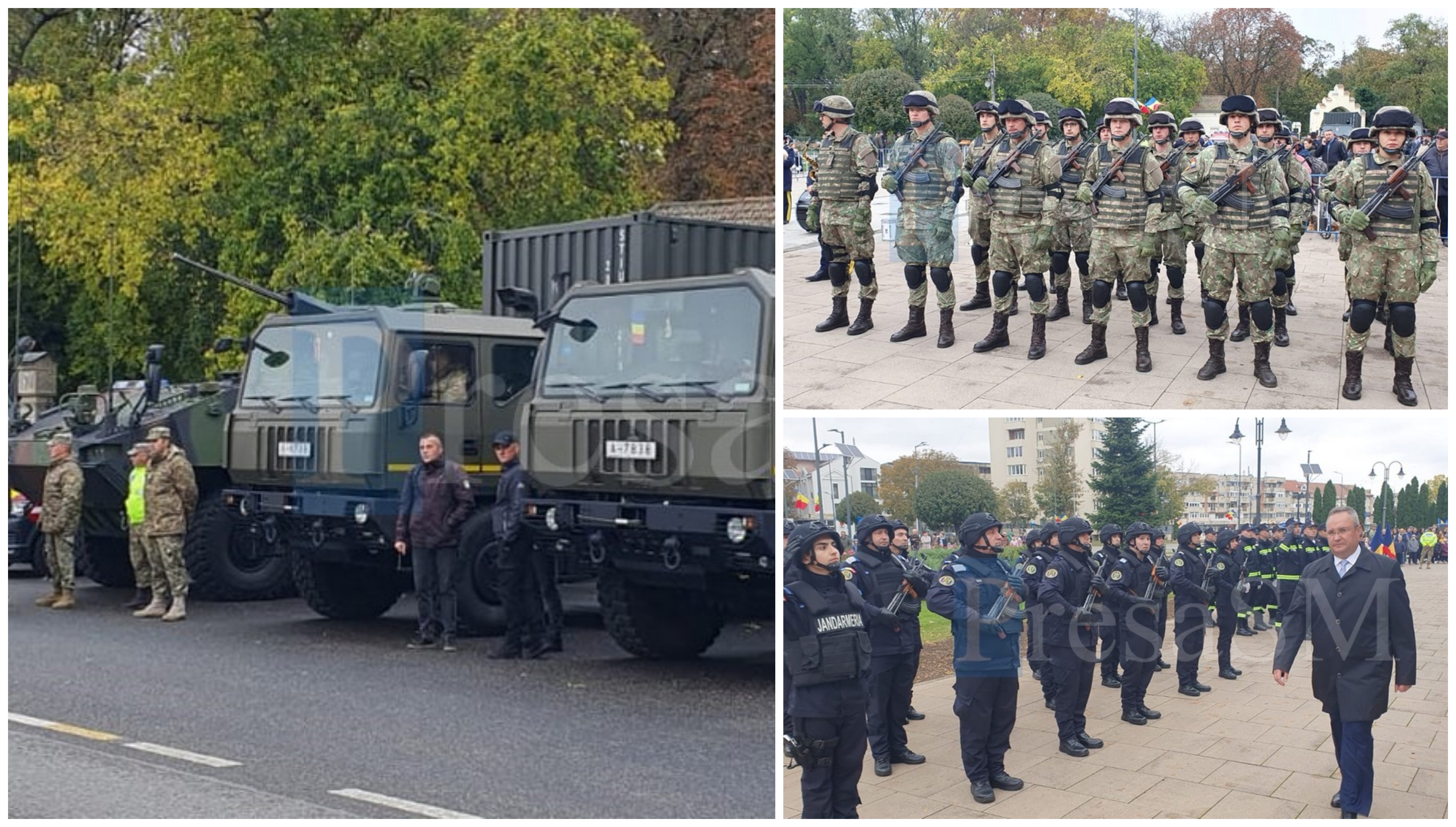 FOTO/VIDEO. Ziua Armatei, sărbătorită cu lume puțină la Carei. Politicienii de vârf boicotează masiv