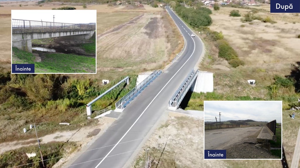 FOTO. S-a finalizat modernizarea unuia dintre cele mai mari tronsoane de drumuri județene din Satu Mare. Cu cât a crescut viteza de deplasare