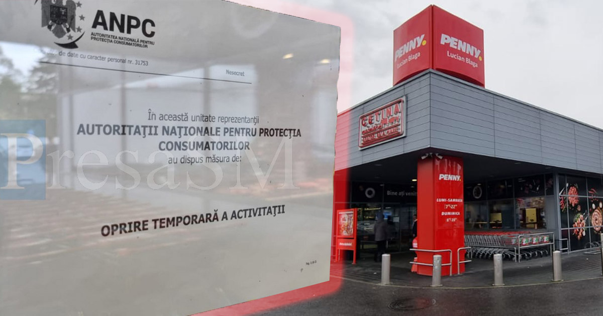 FOTO. Magazin Penny din Satu Mare, închis de Protecția Consumatorilor