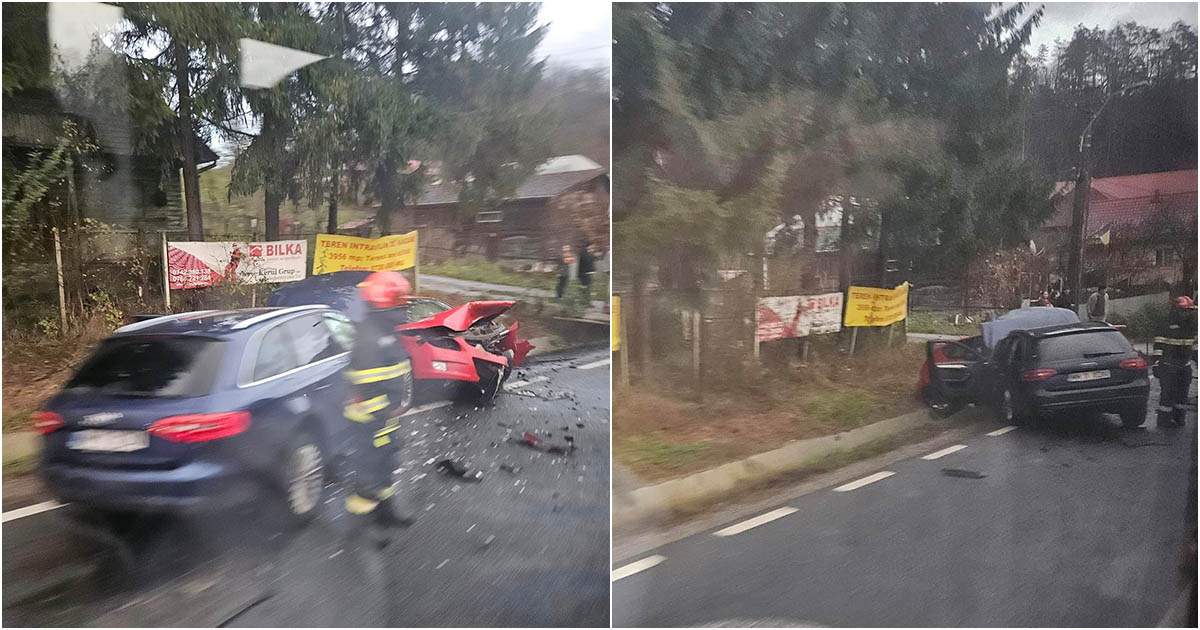FOTO/VIDEO. Sătmărence rănite într-un accident. Mașina lor a fost lovită de o tânără șoferiță aflată în depășire
