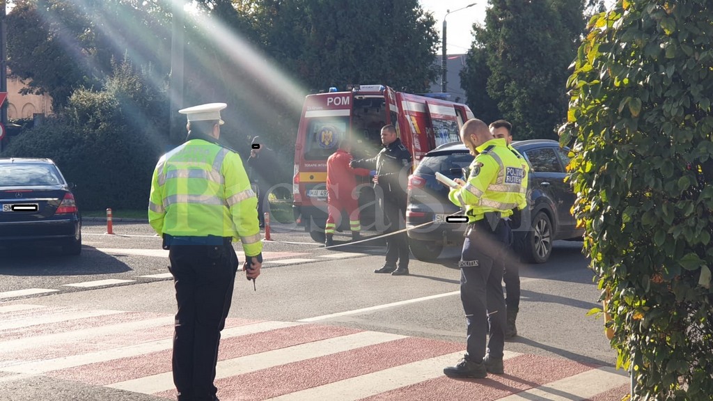 Accident în municipiul Satu Mare. Un copil a ajuns la spital. Șoferul vinovat era băut bine la volan